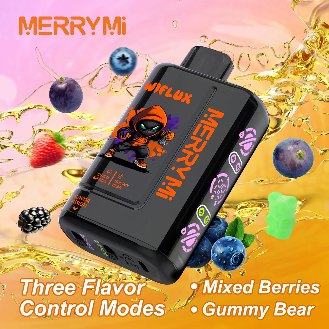 E-papierosy jednorazowe Merrymi Wiflux 24000