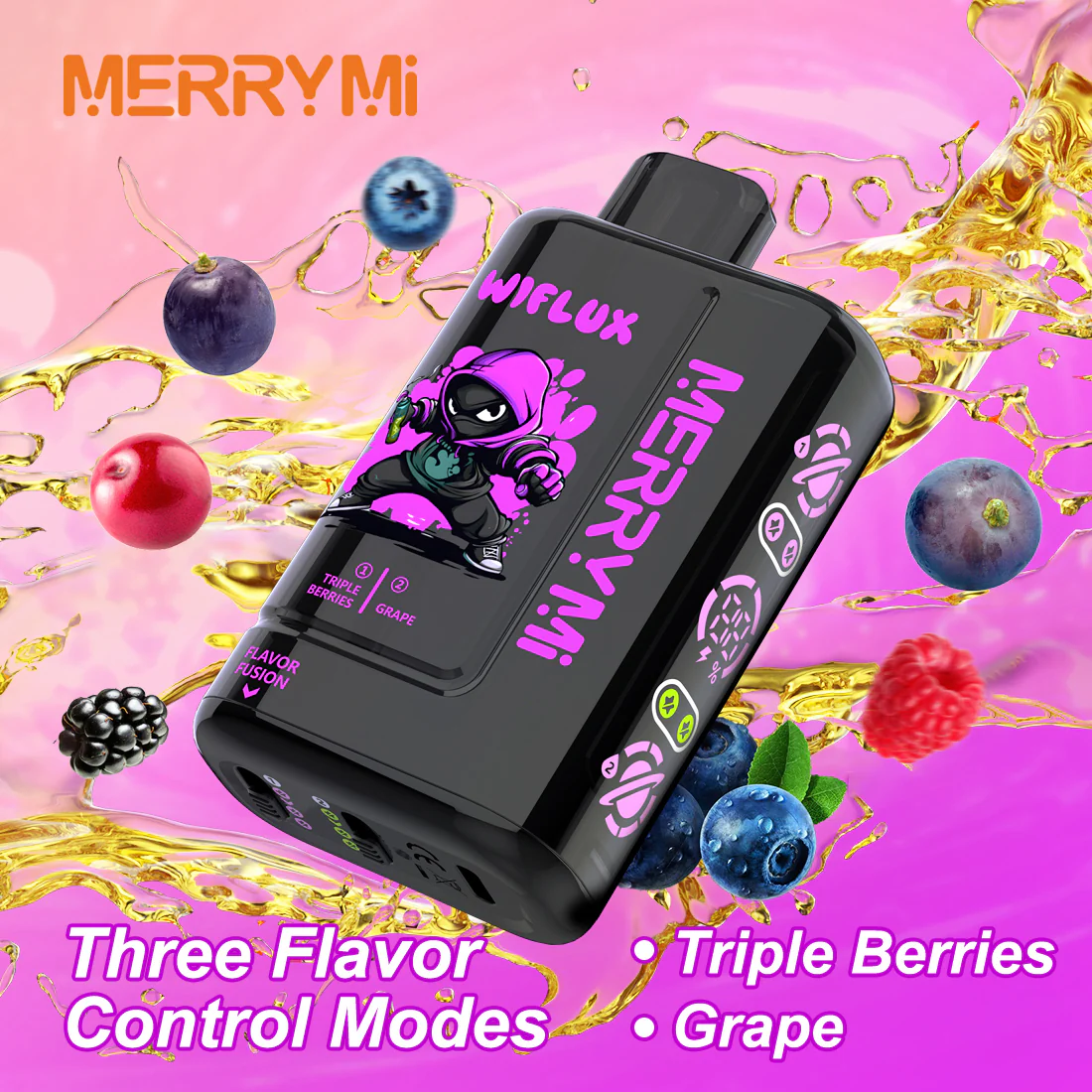 E-papierosy jednorazowe Merrymi Wiflux 24000