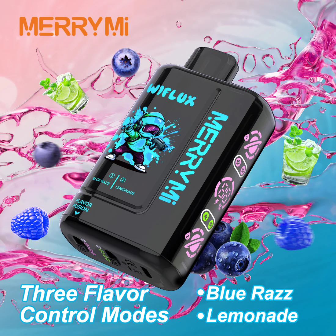 E-papierosy jednorazowe Merrymi Wiflux 24000