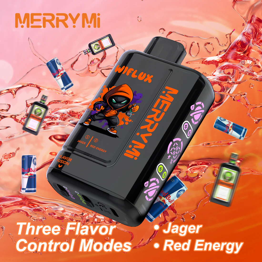 E-papierosy jednorazowe Merrymi Wiflux 24000